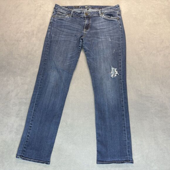 KUT from the Kloth Jeans Size 14 Catherine Boyfriend Mid Rise Denim - Picture 2 of 12